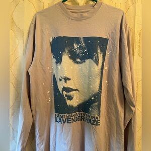 Taylor Swift size large Midnights lavender Haze Tee long sleeve